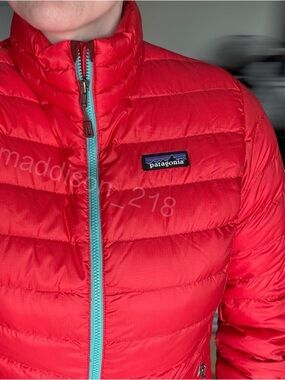 Patagonia Down Sweater Jacket Small French Red Regular Fit 800-fill down S